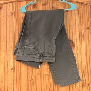 Gray/ Olive Green Modern Skinny Pants LOFT